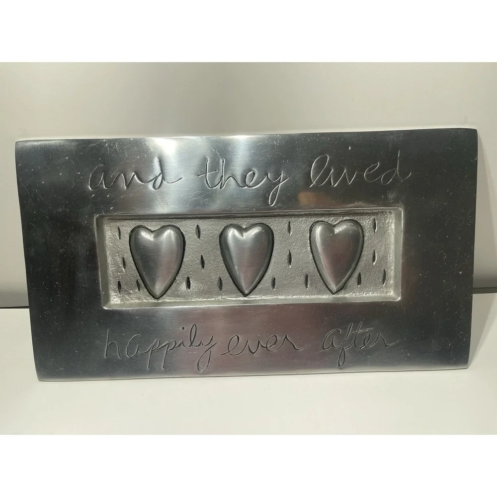 Sandra Magsamen Department 56 SignedHappily Ever After Pewter Wall Plaque